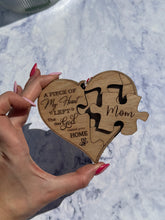 Load image into Gallery viewer, Wooden Memorial jigsaw puzzle Ornament In Loving Memory Spouse Memorial Ornaments Christmas Mom Sister Xmas Memorial Ornament Wife Custom