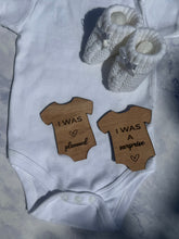 Load image into Gallery viewer, Twin Pregnancy announcement | We are having a baby Flat Lay Prop | Children's Photo Prop Surprise Twins Reveal | Baby coming soon