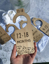 Load image into Gallery viewer, Wooden Nursery Closet Dividers with Cute Animal Designs - Baby Wardrobe Organizers