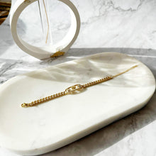 Load image into Gallery viewer, Gold Plated Heart Bracelet with Initial