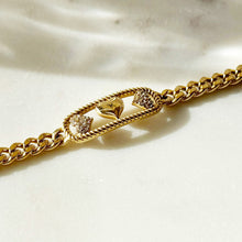 Load image into Gallery viewer, Gold Plated Heart Bracelet with Initial