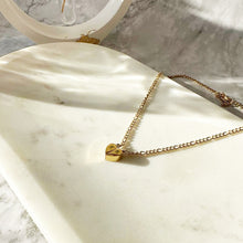 Load image into Gallery viewer, Initial Heart Necklace