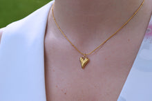 Load image into Gallery viewer, Golden Serenade, Gold Plated Necklace with Abstract Heart Pendant
