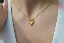 Load image into Gallery viewer, Golden Serenade, Gold Plated Necklace with Abstract Heart Pendant
