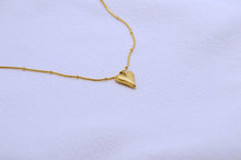 Load image into Gallery viewer, Golden Serenade, Gold Plated Necklace with Abstract Heart Pendant
