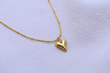 Load image into Gallery viewer, Golden Serenade, Gold Plated Necklace with Abstract Heart Pendant
