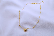 Load image into Gallery viewer, Golden Serenade, Delicate Gold Plated Necklace with Heart Pendant and Danity Chain
