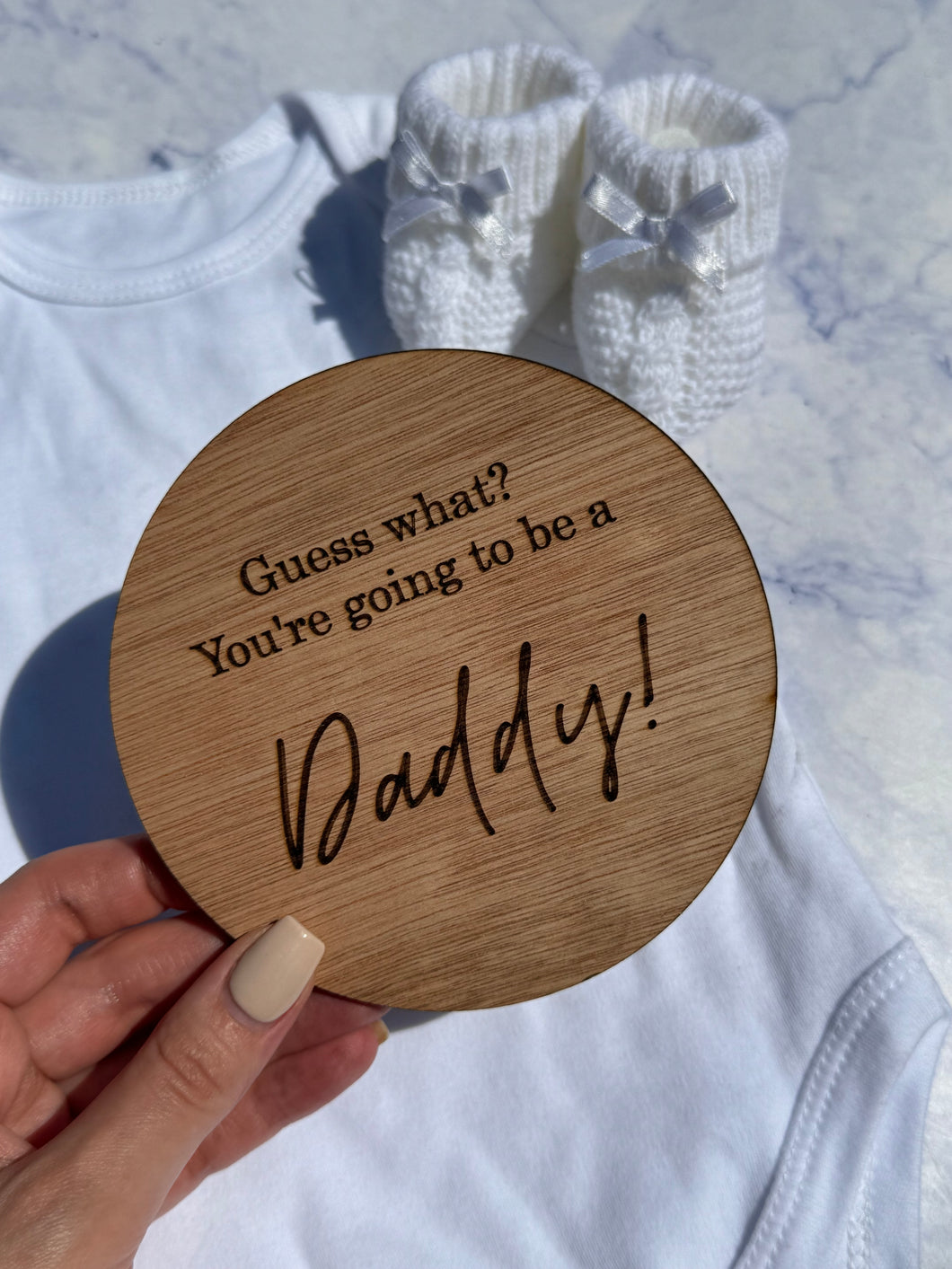 Guess what? You are going to be a daddy | Pregnancy announcement gift, Baby announcement, Dad to be announcement