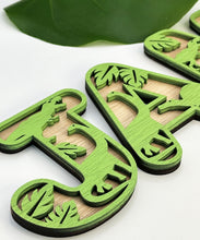 Load image into Gallery viewer, Dinosaur Themed Wooden Letters for Children&#39;s Nursery - Personalized Decor
