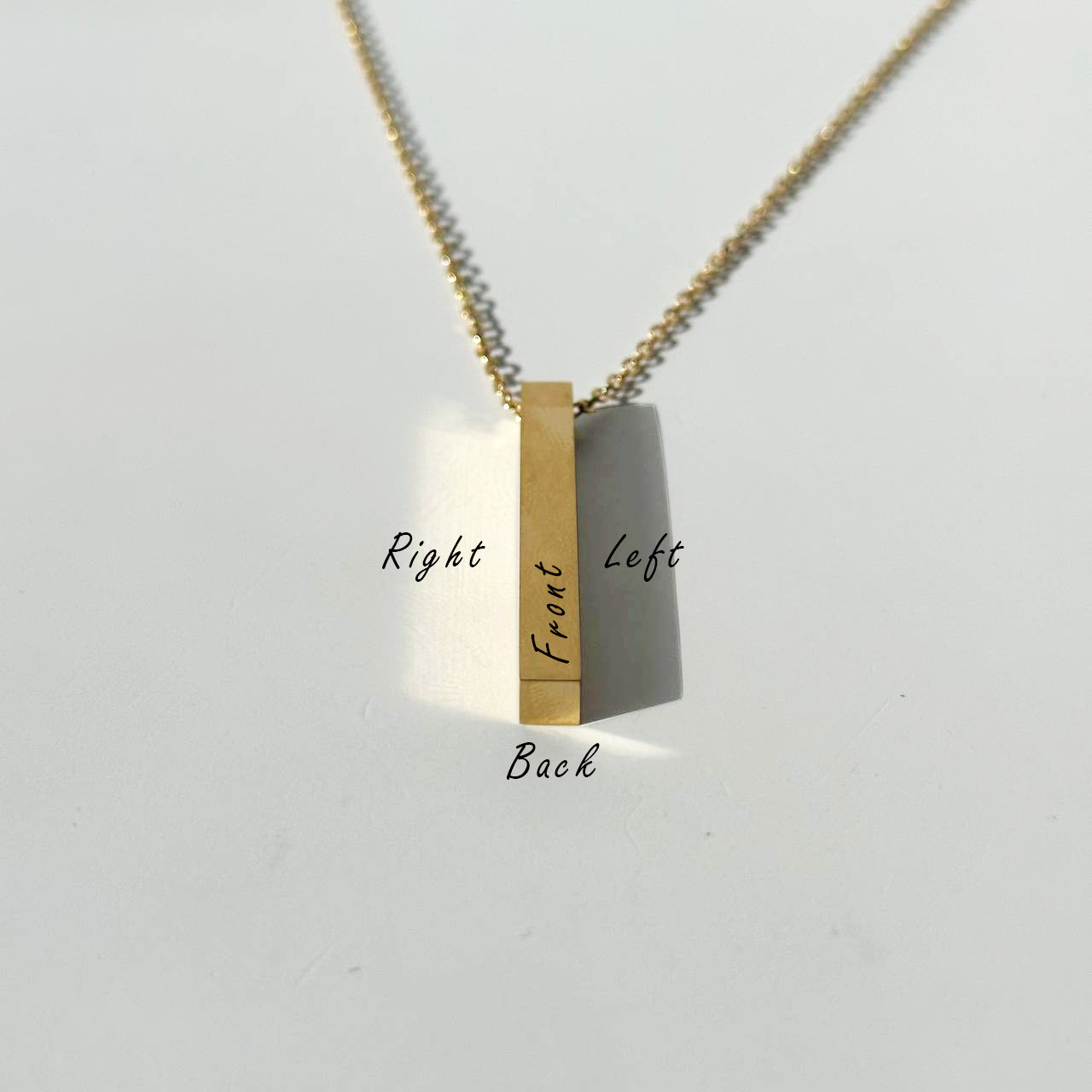 Personalised Special Date Gold Plated Heart Necklace - Ellie Ellie