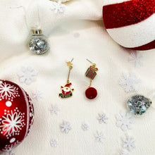 Load image into Gallery viewer, Christmas Drop Earrings / Christmas Earrings / Festive Earrings/ Santa
