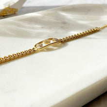 Load image into Gallery viewer, Gold Plated Heart Bracelet with Initial
