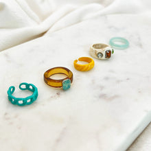 Load image into Gallery viewer, Chunky Rhinestone Ring set
