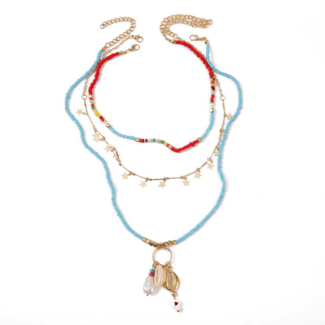 Colorful handmade summer style necklaces