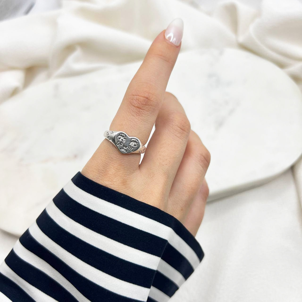 Crying Face Signet Ring – All That Blyng