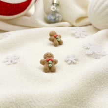 Load image into Gallery viewer, Gingerbread Man Stud Earrings
