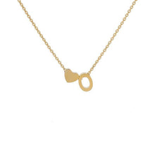 Load image into Gallery viewer, Mini Heart &amp; Initial Necklace
