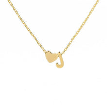 Load image into Gallery viewer, Mini Heart &amp; Initial Necklace
