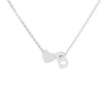 Load image into Gallery viewer, Mini Heart &amp; Initial Necklace
