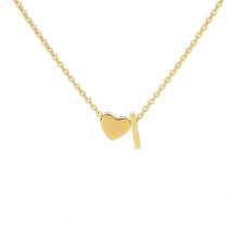 Load image into Gallery viewer, Mini Heart &amp; Initial Necklace
