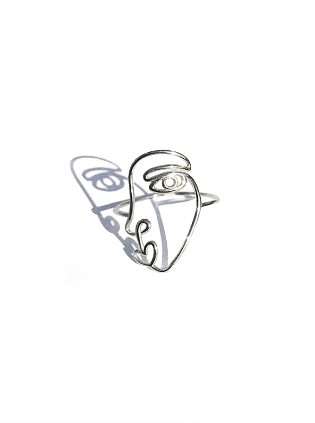 Picasso Inspired Face Ring