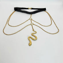 Load image into Gallery viewer, Layered Gold Snake Leg Chain
