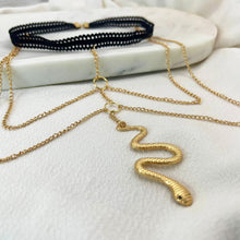 Load image into Gallery viewer, Layered Gold Snake Leg Chain
